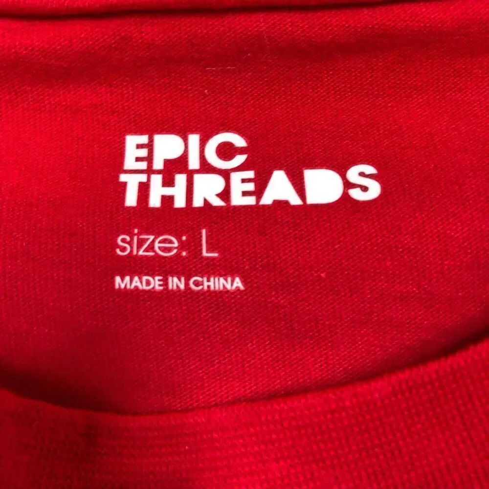 EPIC THREADS - NWT - Little Boys Sz Large Long-Sleeve Crew Neck Tee “Ski Patrol”